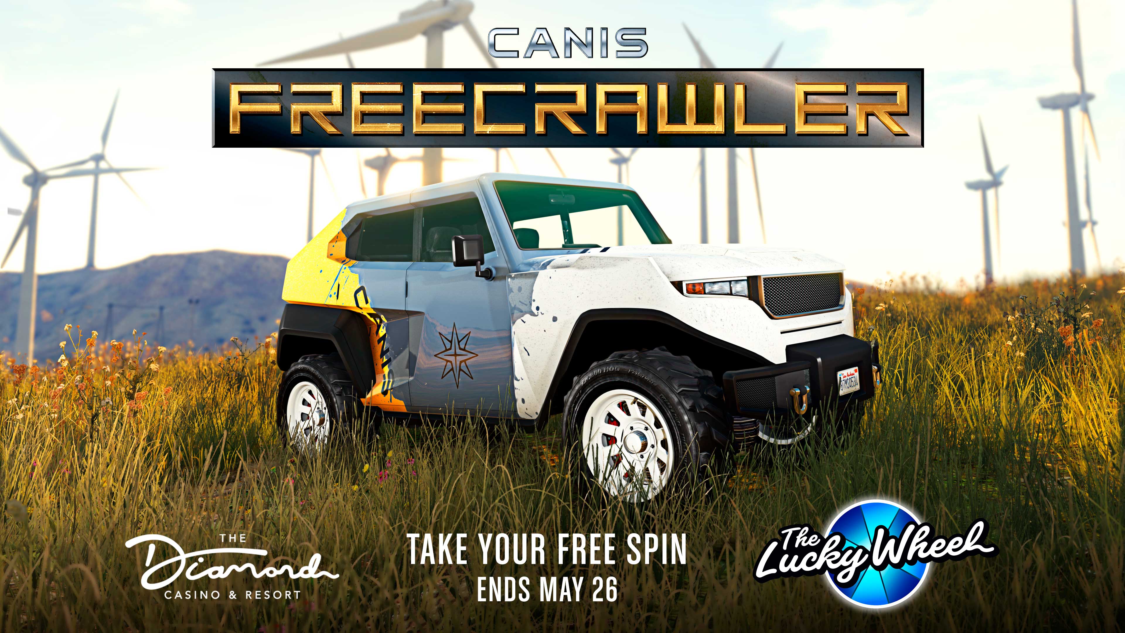 GTA Online Weekly Update: Canis Freecrawler (Lucky Whee szerencsekerék) GTA Online Weekly Update: DCanis Freecrawler (Lucky Whee szerencsekerék)