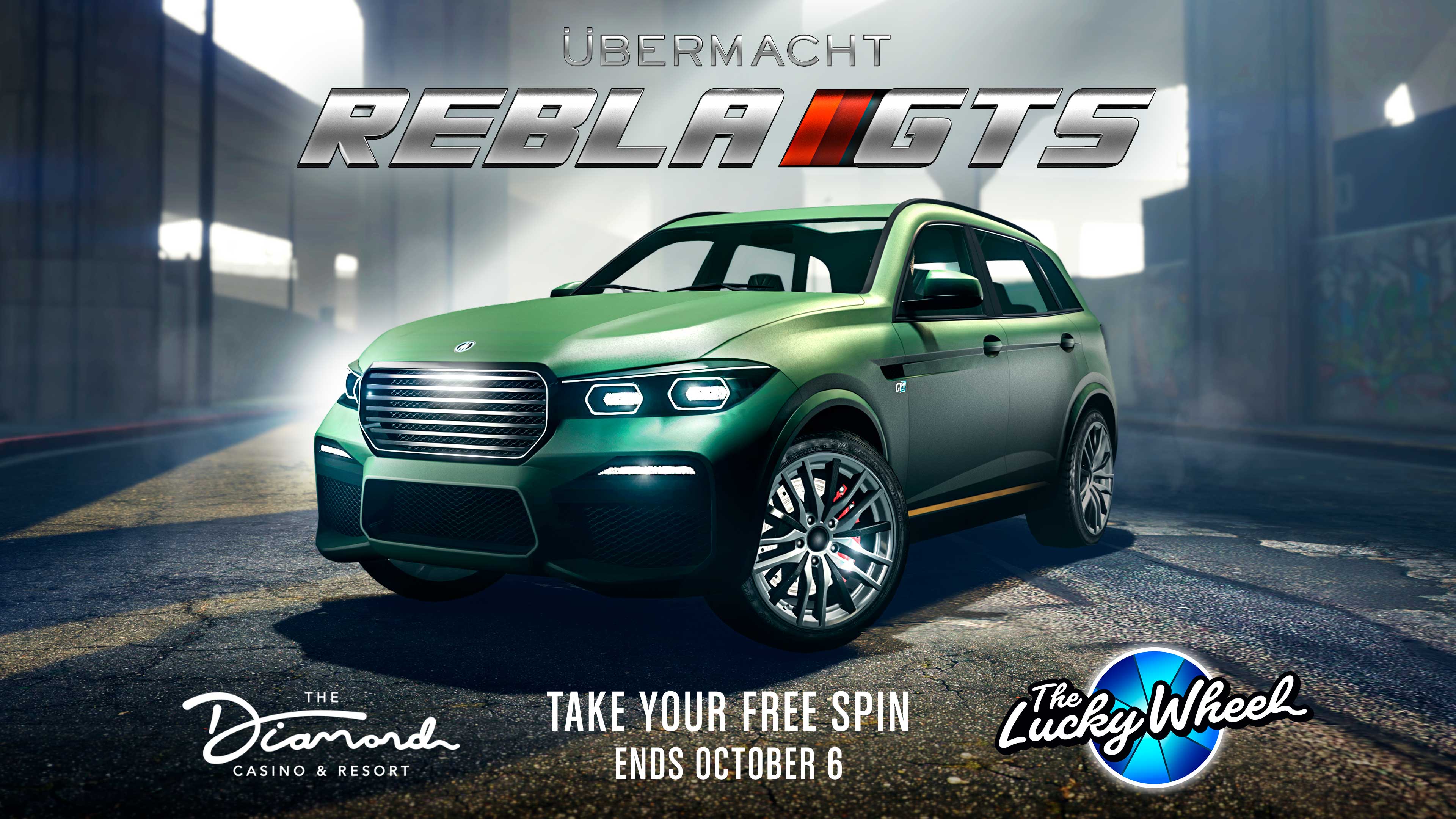 GTA Online Podium Lucky Wheel kocsi: Übermacht Rebla GTS