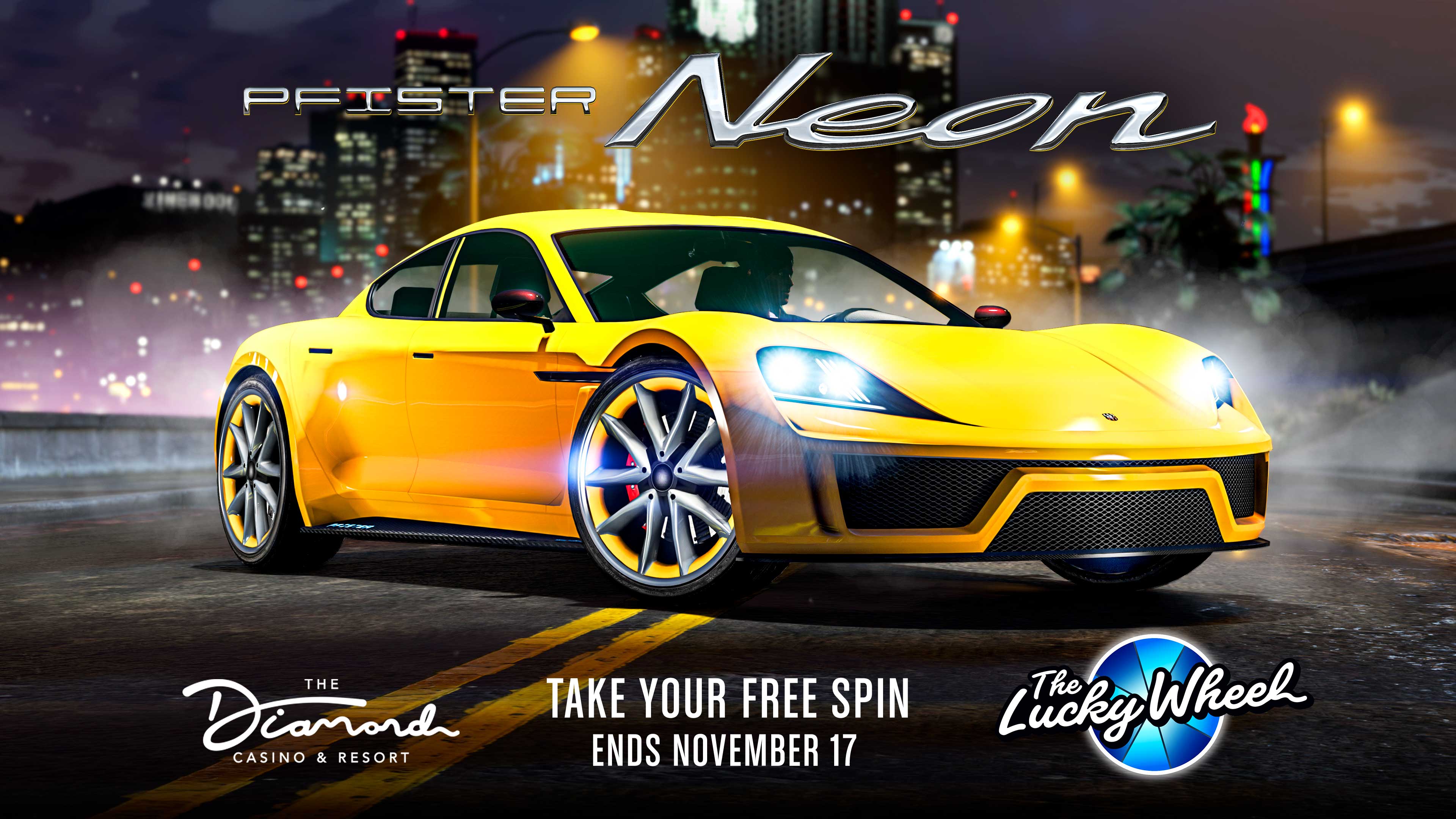 GTA Online Podium Lucky Wheel kocsi: Pfister Neon