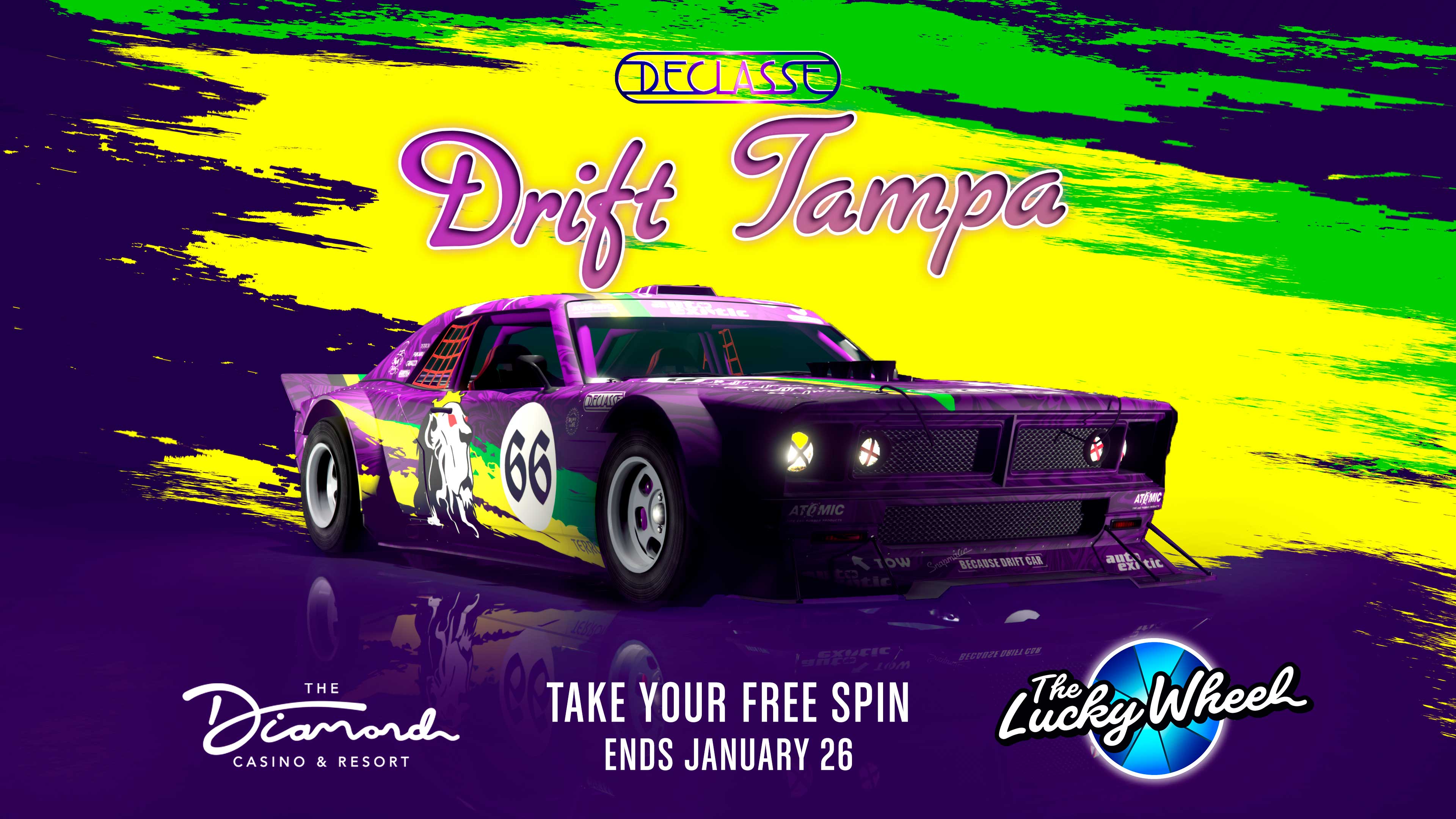GTA Online Podium Lucky Wheel kocsi: Declasse Drift Tampa