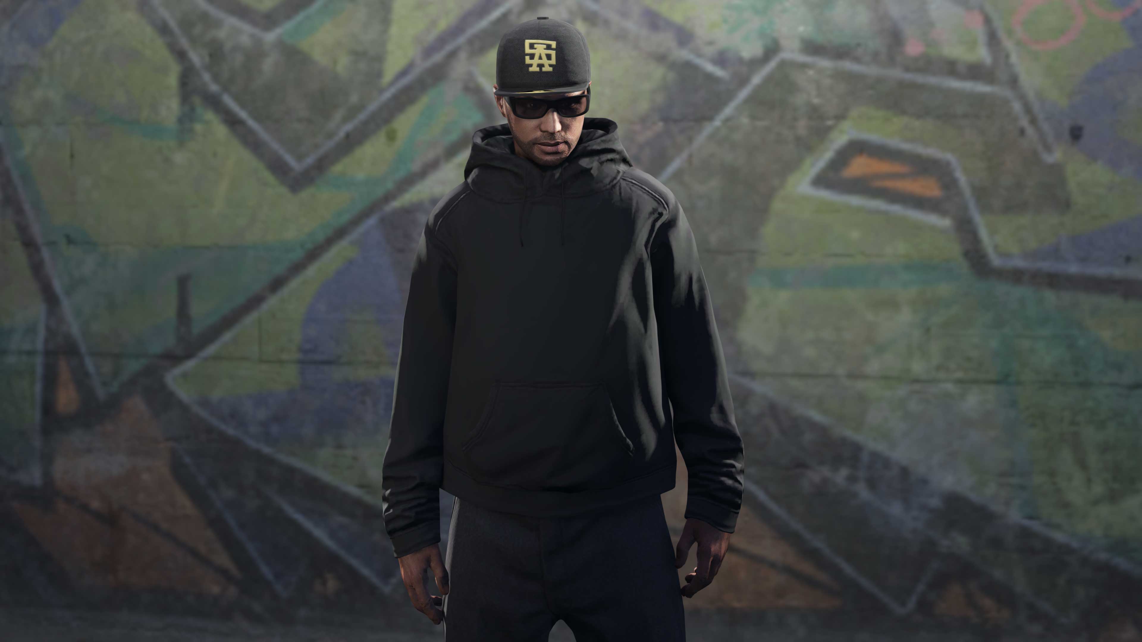 GTA Online Black SA Fitted Cap