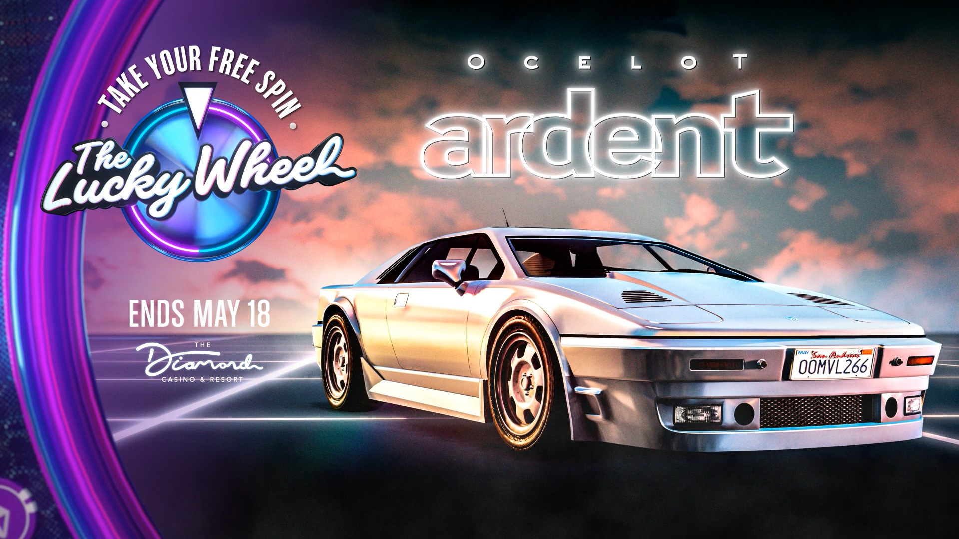 GTA Online Podium Lucky Wheel kocsi: Ocelot Ardent