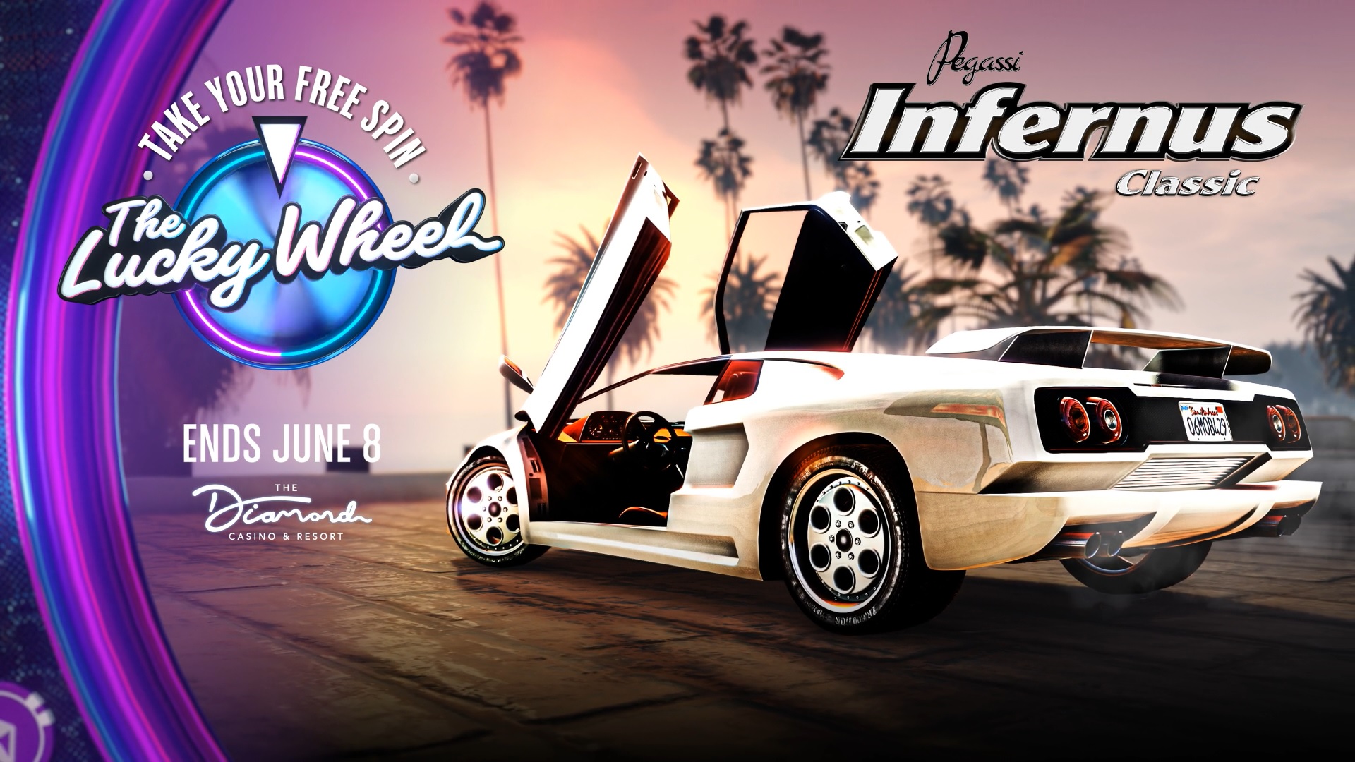 GTA Online Podium Lucky Wheel kocsi: Pegassi Infernus Classic