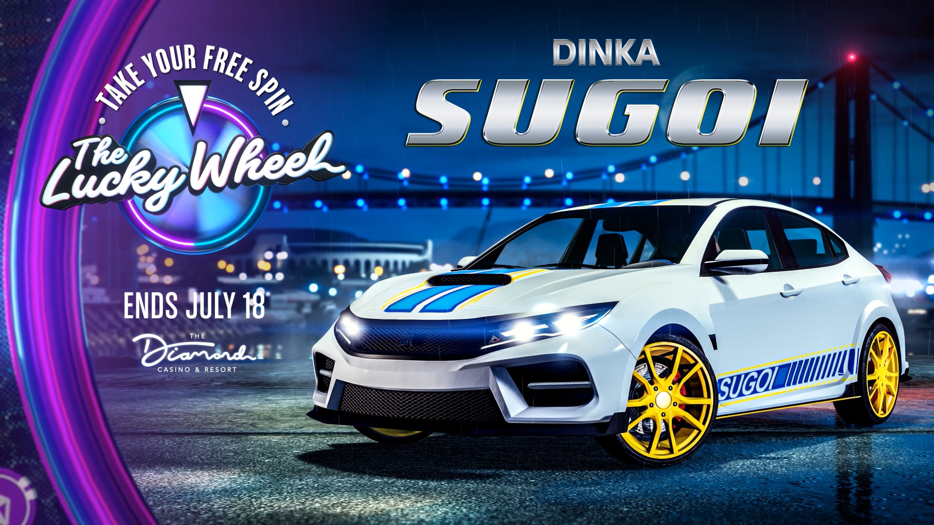 GTA Online Podium Lucky Wheel kocsi: Dinka Sugoi