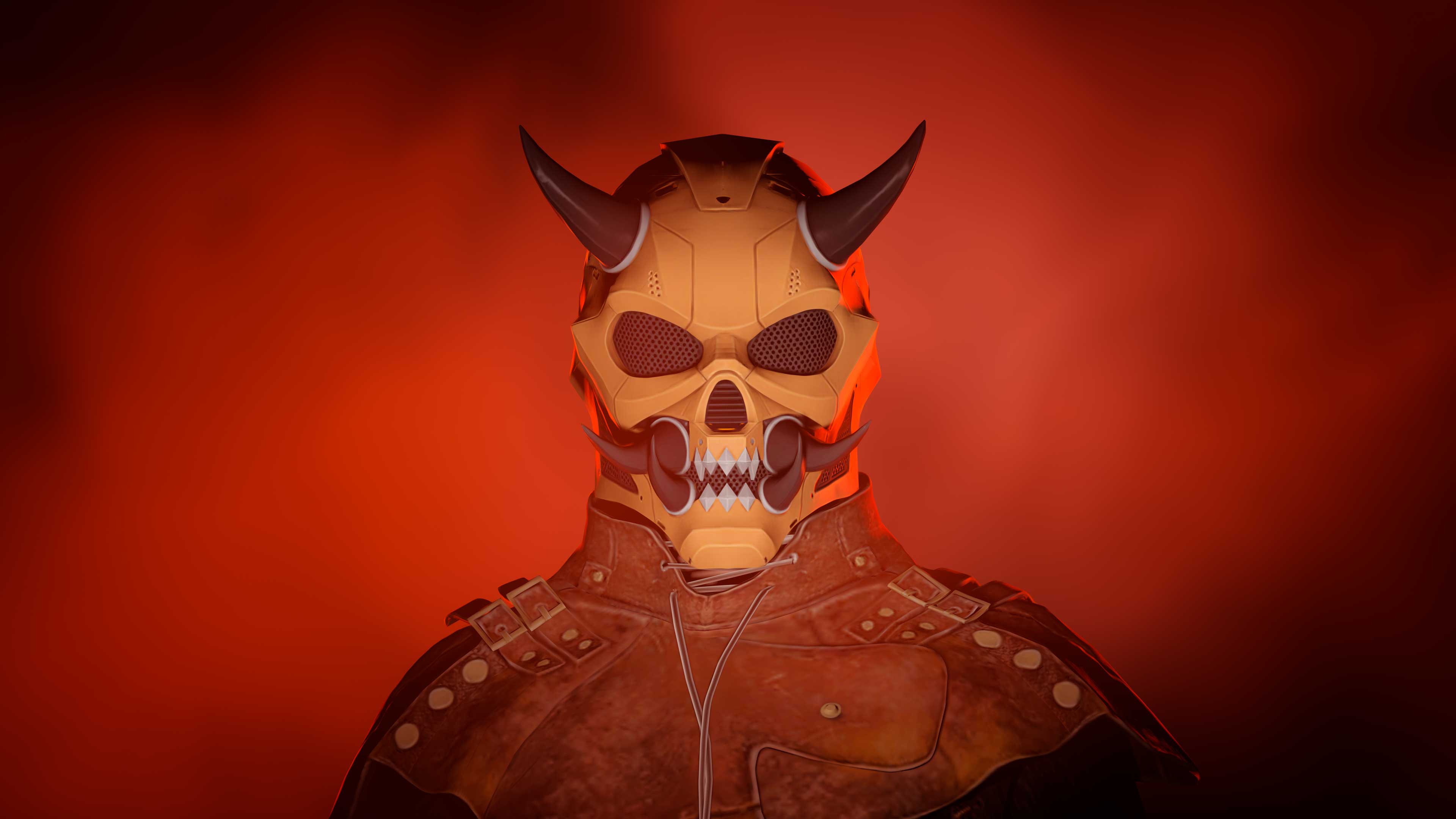 GTA Online Orange Tech Demon Mask